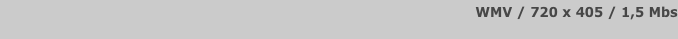 WMV / 720 x 405 / 1,5 Mbs
